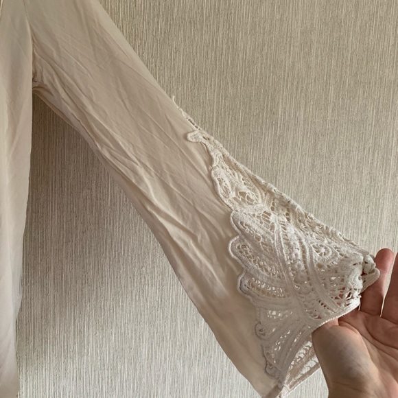 Love Stitch Size Small Pink BoHo Blouse - Picture 5 of 8